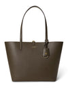 Ralph Lauren Faux Leather Reversible Large Tote Bag, Brown