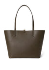 Ralph Lauren Faux Leather Reversible Large Tote Bag, Brown