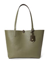 Ralph Lauren Faux Leather Reversible Large Tote Bag, Brown