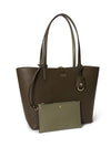 Ralph Lauren Faux Leather Reversible Large Tote Bag, Brown