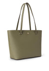 LAUREN Ralph Lauren Karly Crosshatch Leather Tote Bag, Olive Green
