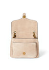 Ralph Lauren Bradley Nubuck Small Shoulder Bag, Beige