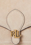 Ralph Lauren Bradley Nubuck Small Shoulder Bag, Beige