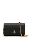 Ralph Lauren Leather Crossbody Smartphone Bag, Black