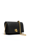 Ralph Lauren Leather Crossbody Smartphone Bag, Black