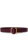 Ralph Lauren Square Slide Belt, Wine