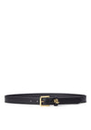 Ralph Lauren Logo-Keeper Leather Belt, Black