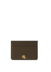 Ralph Lauren Slim Card Holder, Dark Khaki Green