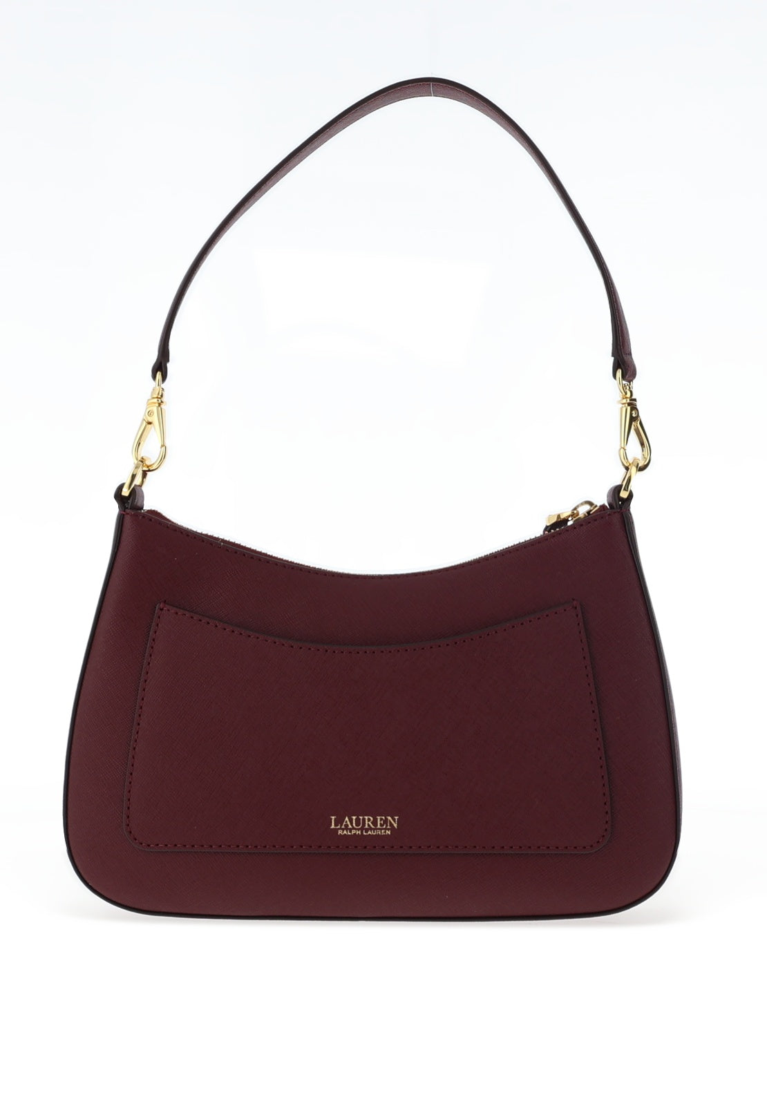 Ralph Lauren Danni Shoulder Bag, Vintage Burgundy - McElhinneys