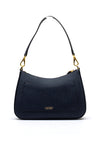 Ralph Lauren Danni Leather Shoulder Bag, Navy