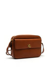 Ralph Lauren Marcy Leather Small Camera Bag, Dark Tan