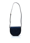 Ralph Lauren Witley Crocodile Embossed Crossbody Bag, Navy