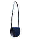 Ralph Lauren Witley Crocodile Embossed Crossbody Bag, Navy