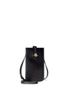 Ralph Lauren Leather Smartphone Crossbody Bag, Black