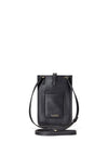 Ralph Lauren Leather Smartphone Crossbody Bag, Black