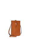Ralph Lauren Leather Smartphone Crossbody Bag, Tan
