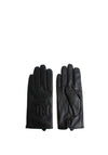 Ralph Lauren Logo Embossed Leather Gloves, Black