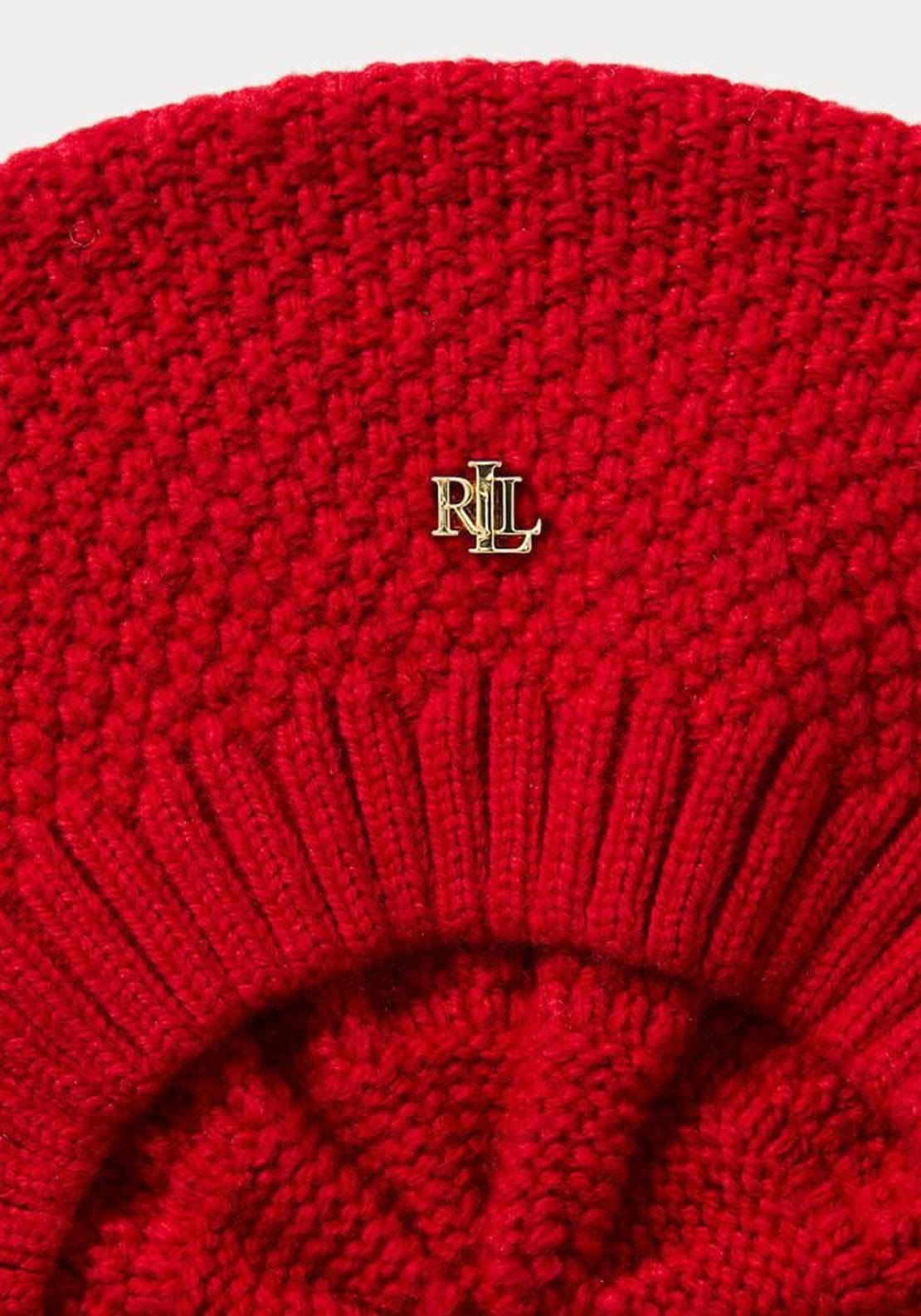 Ralph Lauren Core Knit Beret, Red
