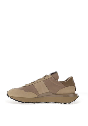 Ralph Lauren Train 89 Contrast Laced Trainers, Brown