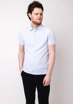Ralph Lauren Oxford Mesh Polo Shirt, Light Blue