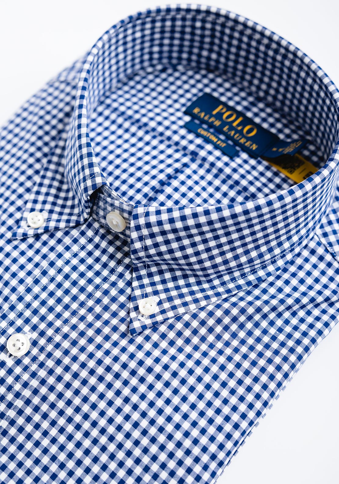 Ralph Lauren Classic Gingham Slim Fit Shirt, Royal Blue