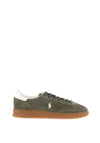 Ralph Lauren Bedford Suede Trainers, Olive Green