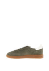 Ralph Lauren Bedford Suede Trainers, Olive Green