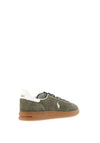Ralph Lauren Bedford Suede Trainers, Olive Green