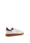 Ralph Lauren Bedford Trainers, White & Wine