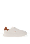 Ralph Lauren RLite Court Trainers, White & Tan