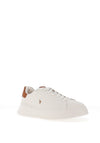Ralph Lauren RLite Court Trainers, White & Tan