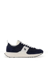 Ralph Lauren Suede Contrast Trainers, Navy