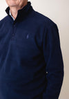 Ralph Lauren Quarter Zip Brushed Fleece, Navy