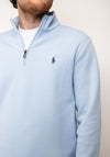 Ralph Lauren Quarter Zip Sweatshirt, Light Blue