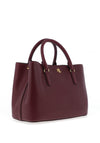 Ralph Lauren Marcy Leather Small Satchel Bag, Vintage Burgundy