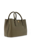 Ralph Lauren Marcy Leather Small Satchel Bag, Olive Fern
