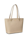 Ralph Lauren Karly Crosshatch Leather Tote, Sand