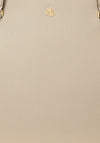 Ralph Lauren Karly Crosshatch Leather Tote, Sand
