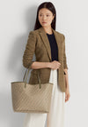 Ralph Lauren Collins Monogram Tote Bag, Green