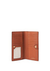 LAUREN Ralph Lauren Crosshatch Slim Leather Wallet, Orange