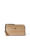 Ralph Lauren Leather Card Holder Purse, Beige