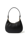 Ralph Lauren Leather Marcy Zip Shoulder Bag, Black