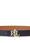 Ralph Lauren Logo Reversible Leather Belt, Black & Tan