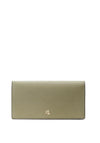 Ralph Lauren Crosshatch Slim Leather Wallet, Olive Fern