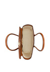 Ralph Lauren Tanner Pebbled Leather Satchel Bag, Lauren Tan