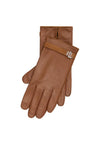 Ralph Lauren Logo Trim Sheepskin Gloves, Brown