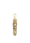 Ralph Lauren Metallic Leather Key Fob, Gold