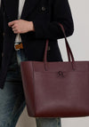Ralph Lauren Pebbled Leather Large Cameryn Crossbody – Wine