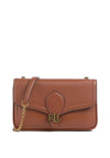 Ralph Lauren Bradley Pebbled Leather Crossbody Wallet, Tan