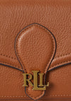 Ralph Lauren Bradley Pebbled Leather Crossbody Wallet, Tan